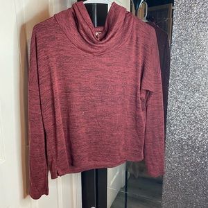Shirt with scrunched up neck